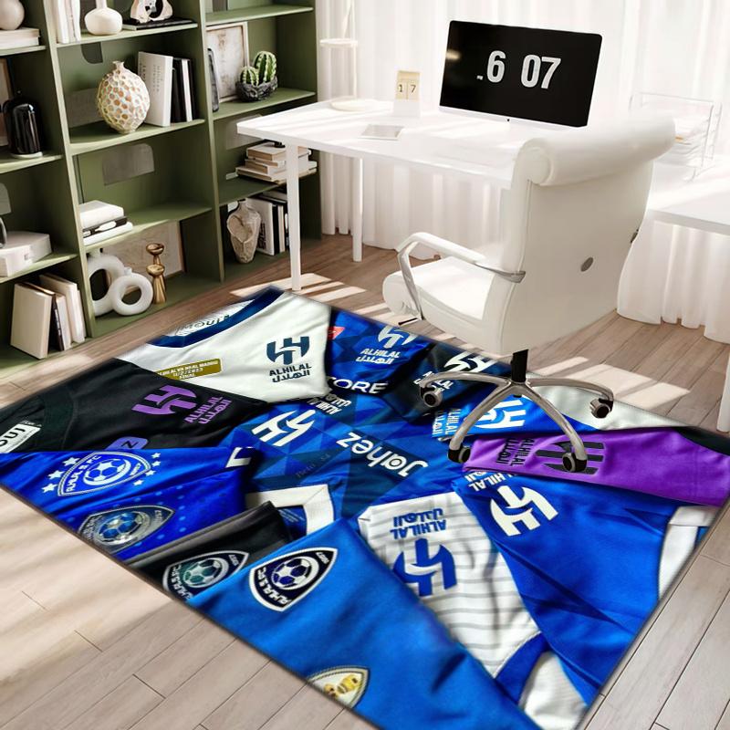 Roshn Saudi League football team Al Hilal SFC Neymar da Silva Santos Júnior carpet is suitable for living room and bedroom office decorative carpet K2