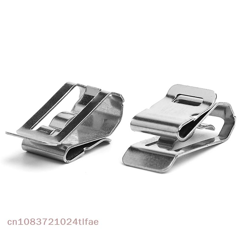 10Pcs Stainless Steel Solar Panel Cable Clips Solar PV Cable Clip Locking Clamp For 4 Square 2-Wire Cable Wiring Accessories