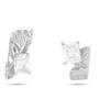 French 911 Silver Needle Sweet Asymmetrical Personality Stud Earrings Fashion Design Zircon Stud Earrings Earrings