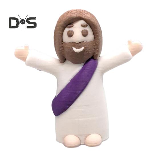 

1/4 шт. Мини-фигурки Иисуса, очаровательный внешний вид, реалистичные маленькие статуэтки Иисуса, пасхальные украшения, религиозные подарки A