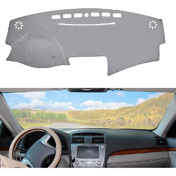 Dashboard Dash Cover Mat Carpet Compatible With 2010-2013 Mazda 3 Sedan/Hatchback/MazdaSpeed 3(Grey)