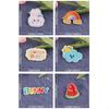55KF 6 Pcs Rainbow Repair Patches Animal Iron on Embroidered Patches Cartoon Rabbits Sew On Decorative Appliques for Hat