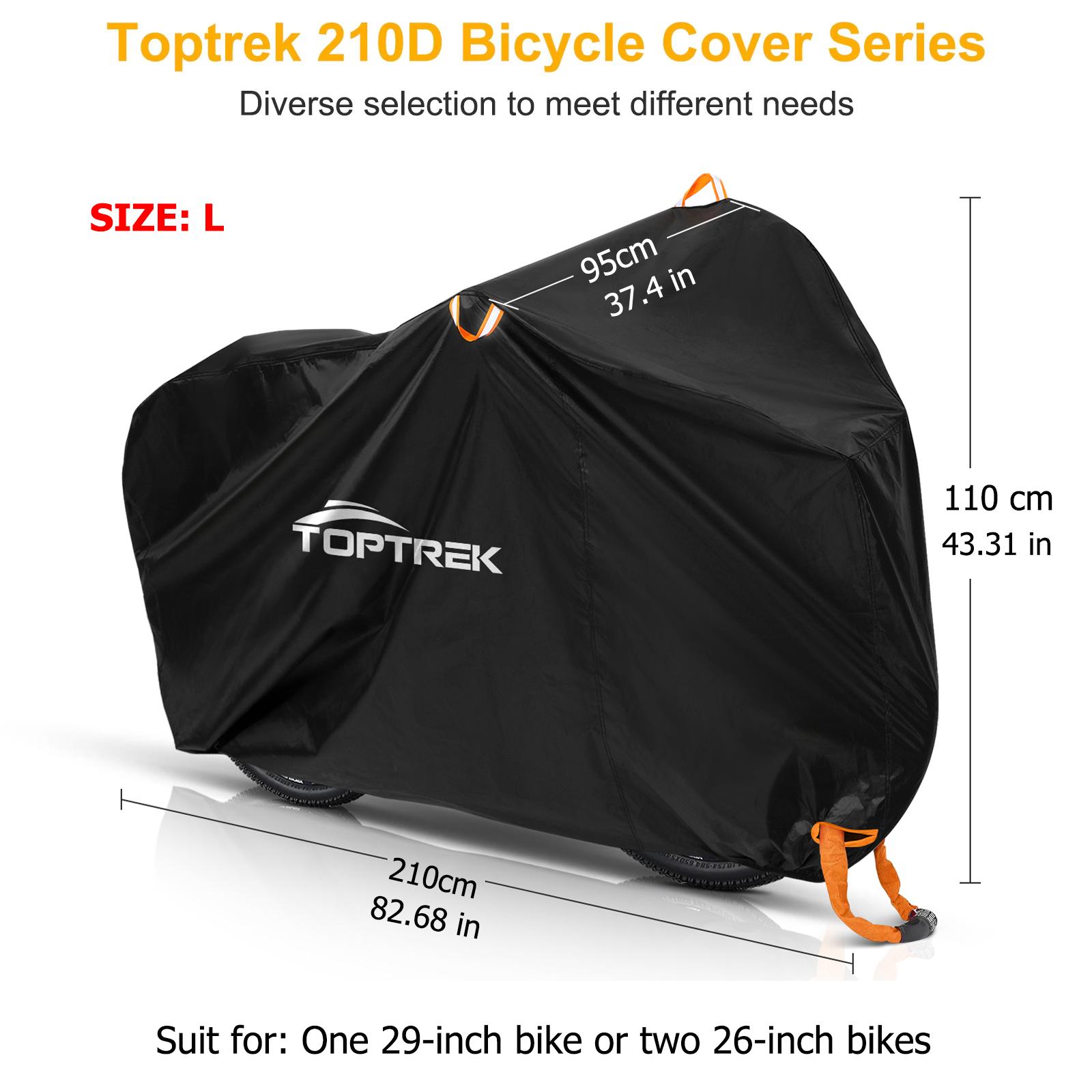 Toptrek Velosipēda pārklājs Ūdensizturīgs Aizsargpārklājumi Āra