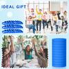 Liliful 50 Pcs Plain Silicone Rubber Bracelets Elastic Rubber Wristbands Blank Colored Bracelet Sports Bands for Stretch Wristband Wrist Bands for