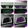 10Pcs 20cm U Air Conditioner Shape Car Decorative Outlet Moulding Trim Strips
