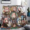 Anya Forger Flannel Blanket Print Style Cozy Warm Comfortable for Picnic Travel Bedroom Beds.-TING