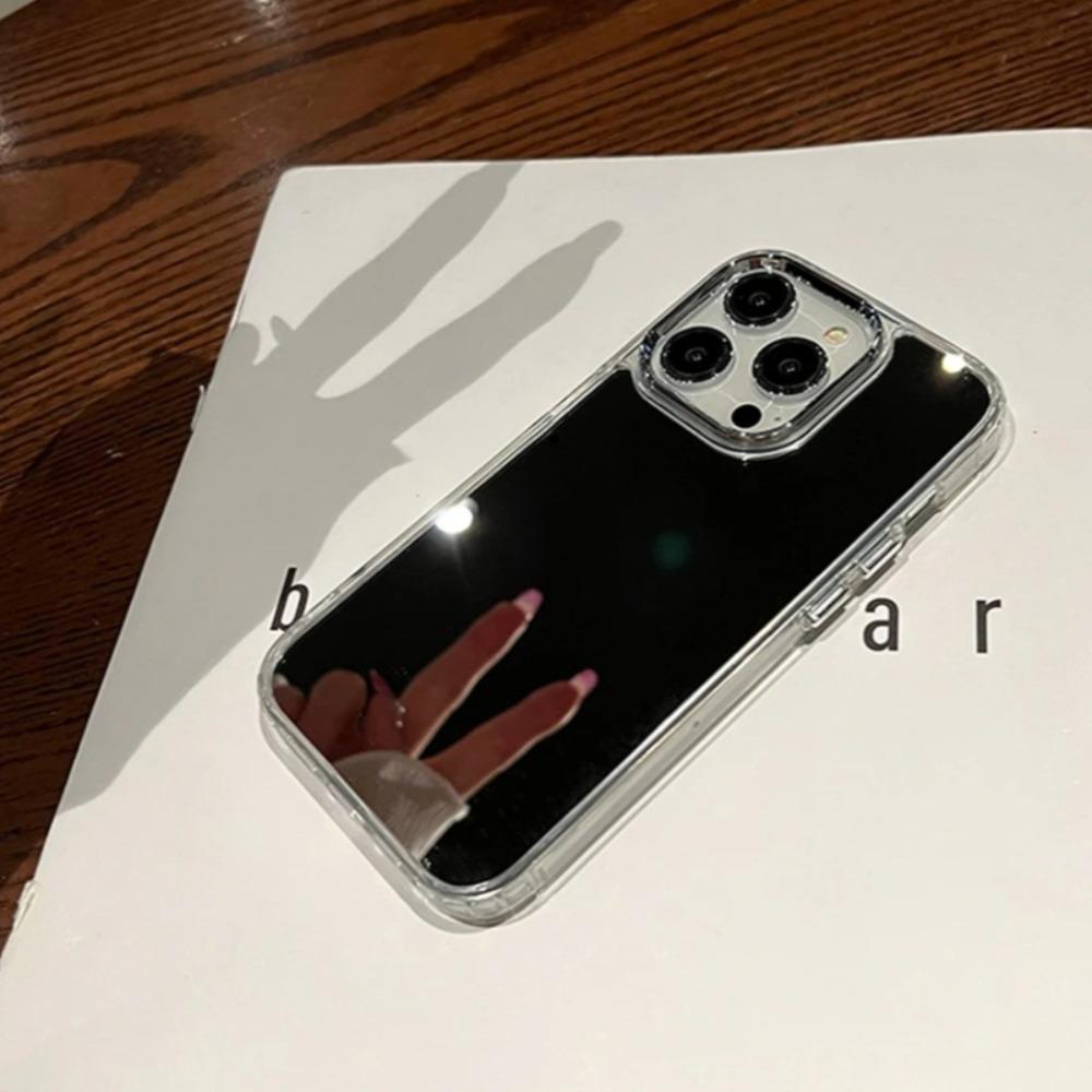 Luxury Plating Make Up Mirror Phone Case For iPhone 17 Air 11 12 13 14 15 16 Pro Max Mini XS Plus Hard Acrylic Shockproof Cover