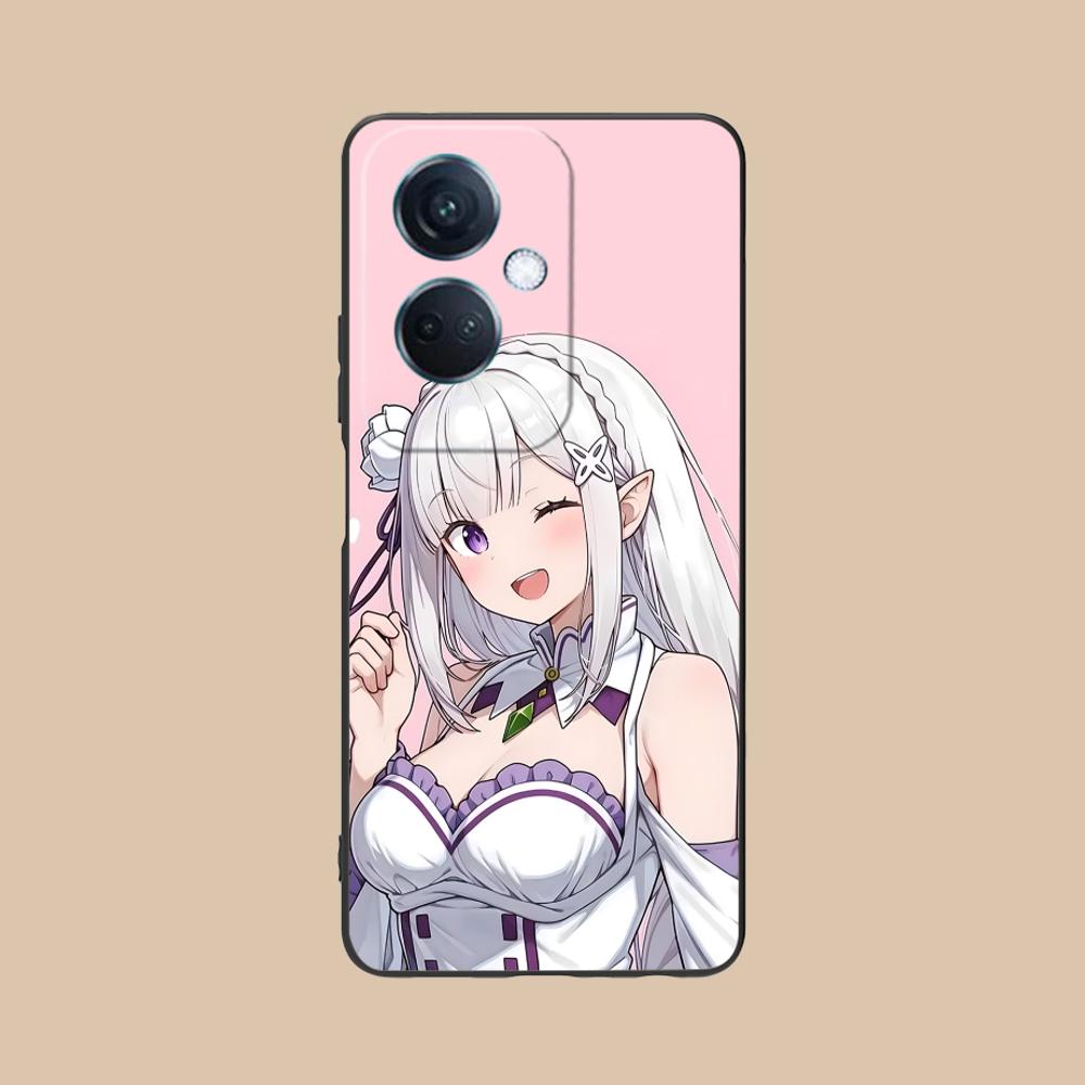 ReZero Emilia Waifu Matte TPU Mobile Phone Case for OPPO Find X9 X8 X7 X6 X5 X3 X2 Plus s Pro Ultra Lite Colorful Printing Cover
