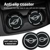 Cars R56 For BMW MINI For BMW 1/2PCS Car Coasters Water Cup Anti-Slip Silicone Coaster Car Goods For BMW Mini Cooper R56 R50 R53