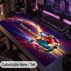 Grand Tapis de Souris Cristiano Ronaldo Nom Personnalisé Texte Tapis de Bureau Personnalisé Antidérapant Tapis de Jeu