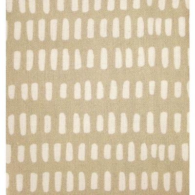 DIY Fabric Coupon - Taupe with White Pattern 50 X 140 Cm