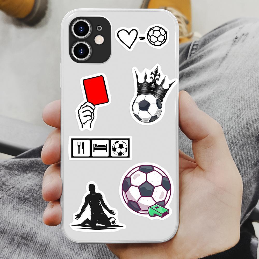Soccer Football Stickers Sports Physical Activity DIY Gift Decal for Phones Laptops Bottles Decor Graffiti Waterproof Stickers