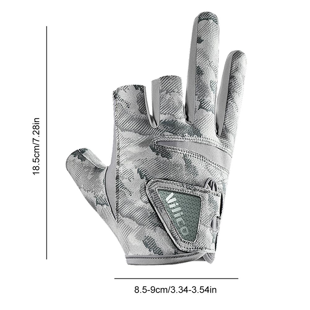 Fishing Gloves for Men Breathable Summer Sun Protection Gloves Adjustable Angling Cycling Sports Gloves Fly Fishing Accessories