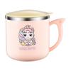 304 Stainless Steel Leak-Proof Insulated Kids' Water Cup with Lid and Cartoon Design
