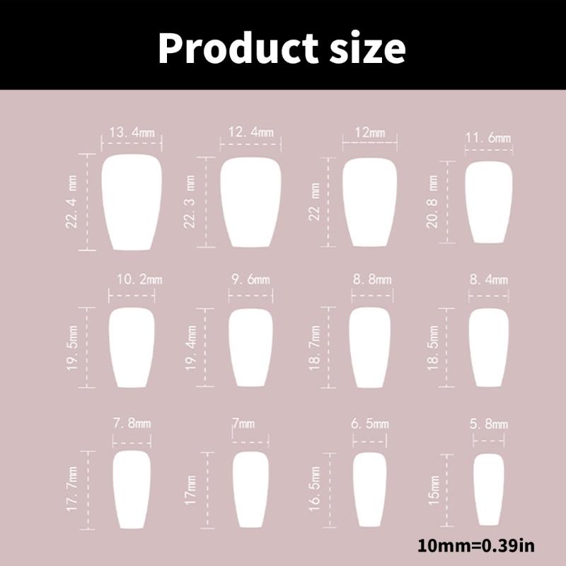 Unghii Presate Omber Scurte Pătrate Unghii False Vârf Francez Lucios Adezivi Stick pe Unghii Unghii Artificiale Cadouri