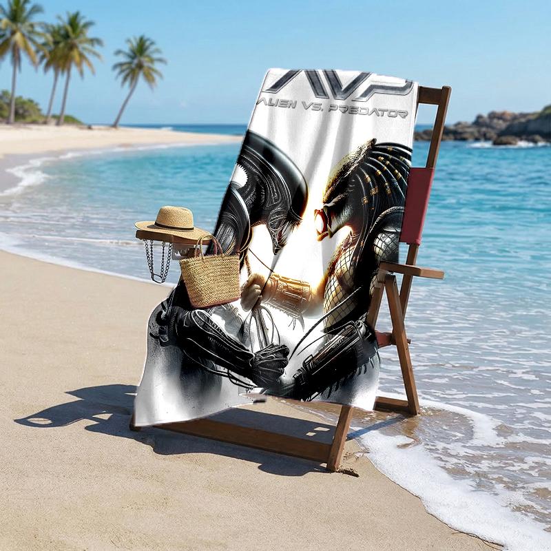 Alien Fashion Beach Towel: Ideal for Summer Adventures Soft, absorbent and quick drying suitable for swimming and bathing