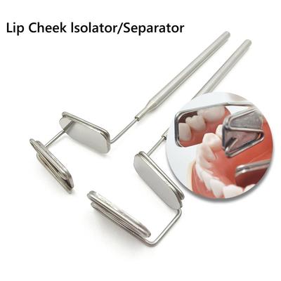 Dental Lippen-Wangen-Isolator Lippen-Wangen-Separator Retraktoren Edelstahl Lingualseparator Zungenisolator mit Spiegelreflektor