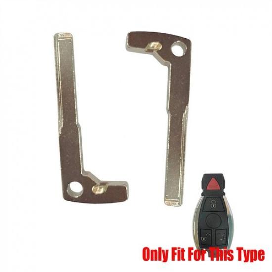 2pcs ert Small Key Blank Emergency Key Uncut For Mercedes Benz IYZ3312 IYDC07