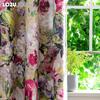 1PC LOZUJOJU 70-80% Blackout Countryside Style Oil Colored Floral Print High-quality Blackout Curtains for Bedroom Living Room Window for Home Decor