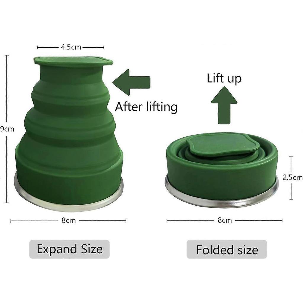 2025 Latest Model Collapsible Cup-Silicone Foldable Expandable Folding Drinking
