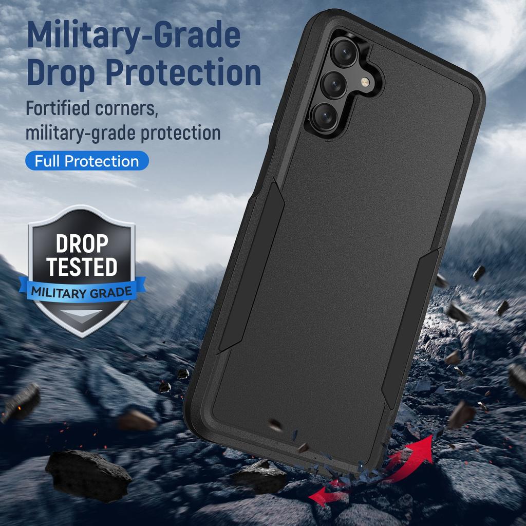 Hybrid Protection Armor Bag Fitted Case for Samsung Galaxy S24 Plus S23 FE 5G S22 Ultra S21 S20 Non-Slip Shockproof Cover
