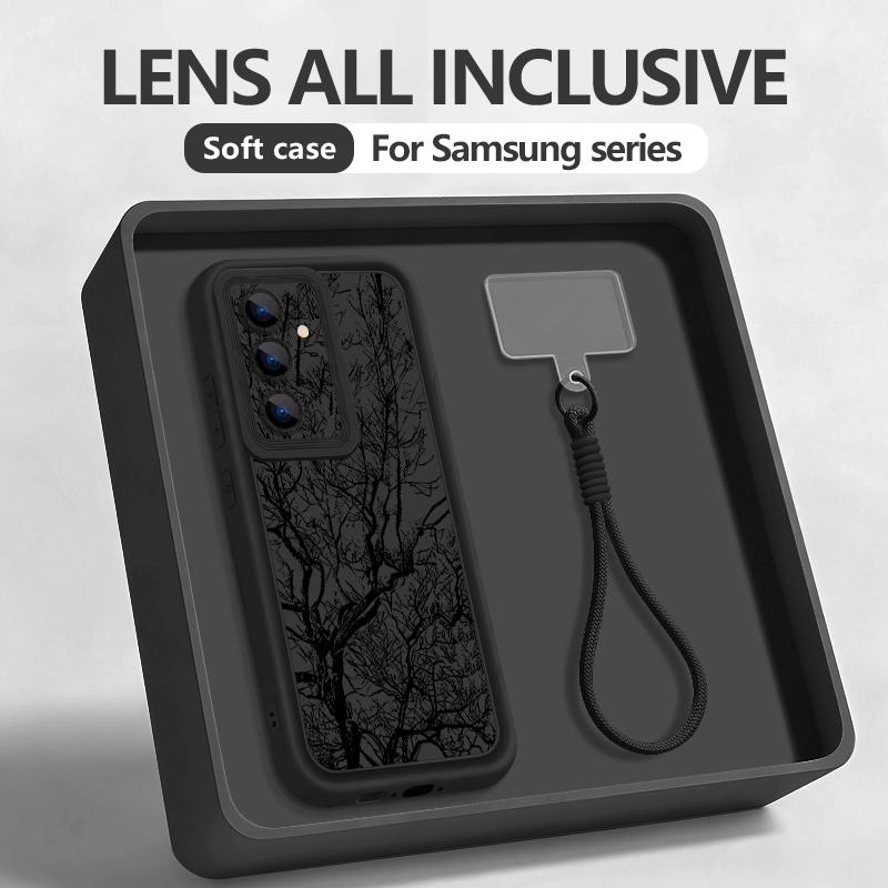 Wrist Lanyard Case For Samsung Galaxy S26 S24 S25 Ultra S23 S25 FE A57 A17 A37 A56 A16 A55 A54 A15 A25 Vintage Patterns Cover