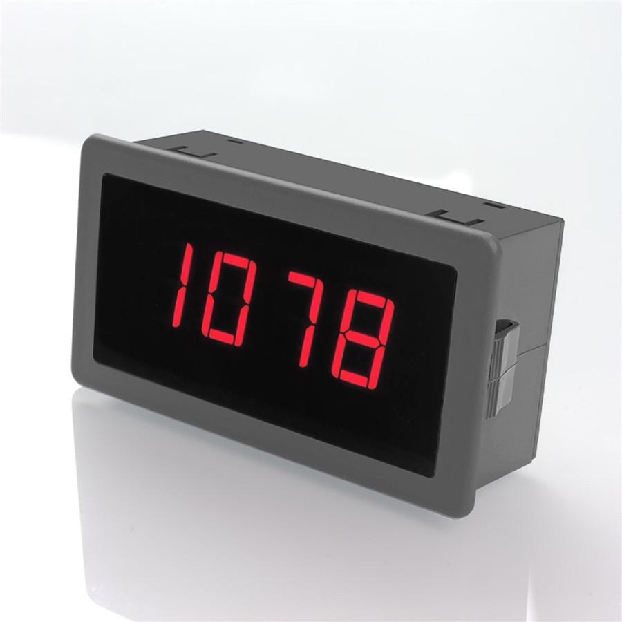 DC 8-24V 4 Digital Motor Red LED Tachometer RPM Speed Measure Gauge Meter Tester