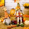 Thanksgiving Decorations Maple Leaf Hanging Boys And Girls Hanging Straw Scarecrow Toys Scarecrow Decorative Gnome Plush Toys