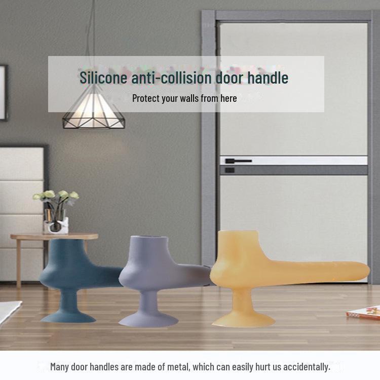 Verdickter Silikon-Türgriffschutz: Weich, Antikollision, Kindersicher, Einfach zu installieren