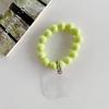 Bead hand rope bracelet acrylic love mobile phone case pendant pendant color green bracelet delivery guarantee digital