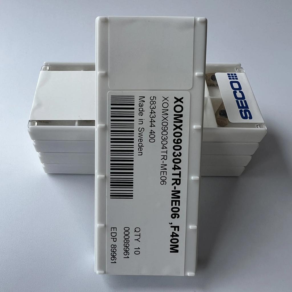 Seco / XOMX090304TR-ME06,F40M / Original Genuine CNC Alloy Blade 10 PCS