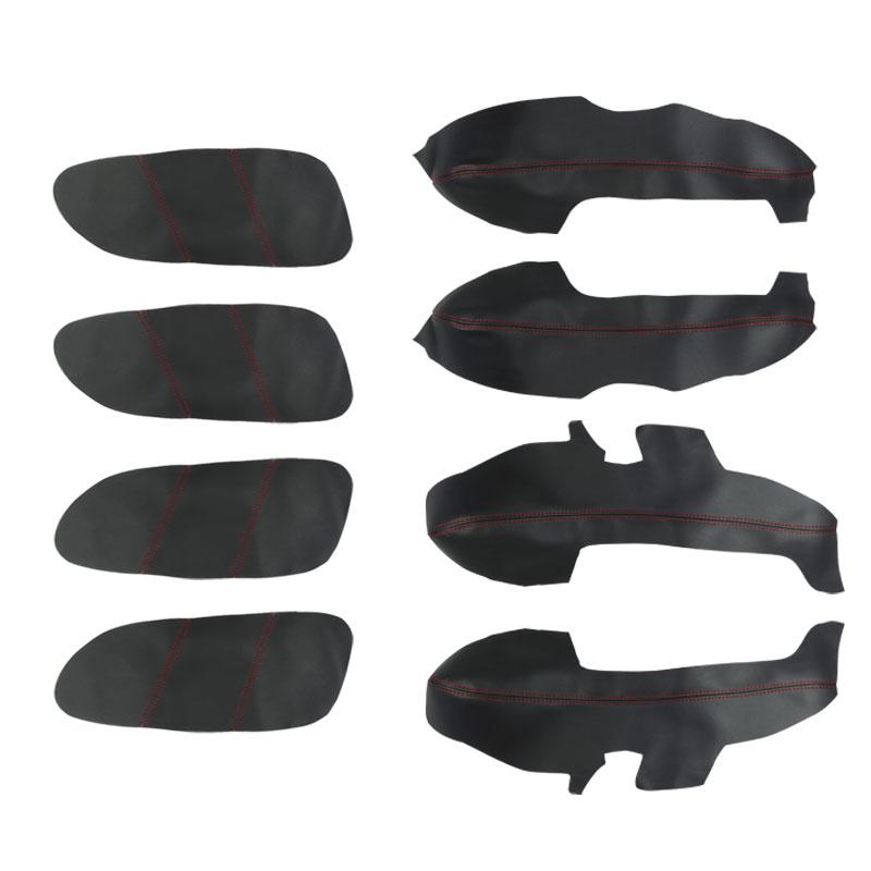 Cotieră din piele din microfibră pentru mașină, capac pentru panou pentru cotieră, ornamente de protecție pentru Hyundai Sonata 2004 2005 2006 2007