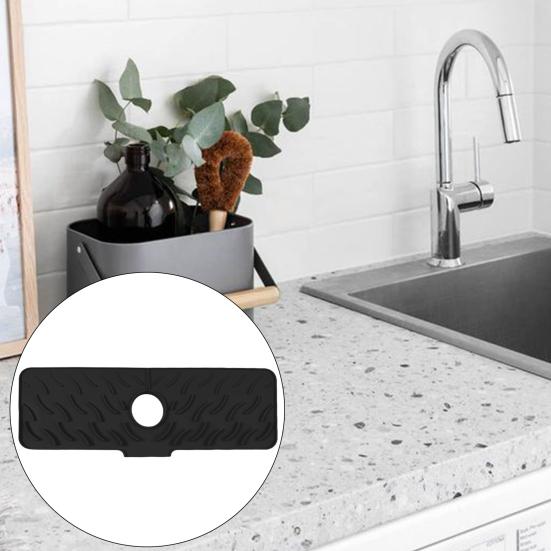 Silikonová podložka do dřezu Rychleschnoucí podložka Ochrana proti stříkající vodě u baterie Lapač vody Podložka proti stříkání do kuchyně koupelny