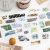 5*200cm Vintage Botanical Washi Tape, Fabric-Texture Repeat Pattern, Artistic Journal Decorations