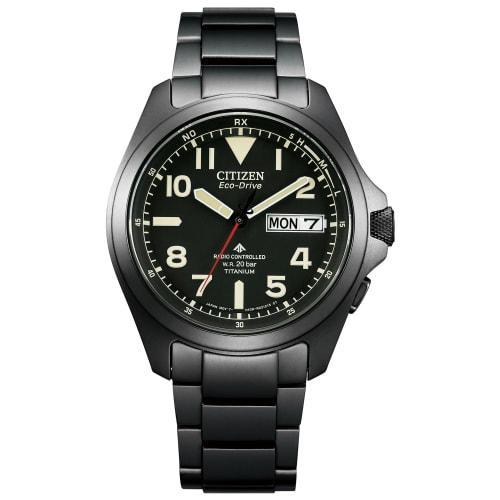 

Citizen Promaster AT6085-50E Men s Watch, Water Resistant to 20 ATM, Radio-Controlled Solar, Day & Date, Black