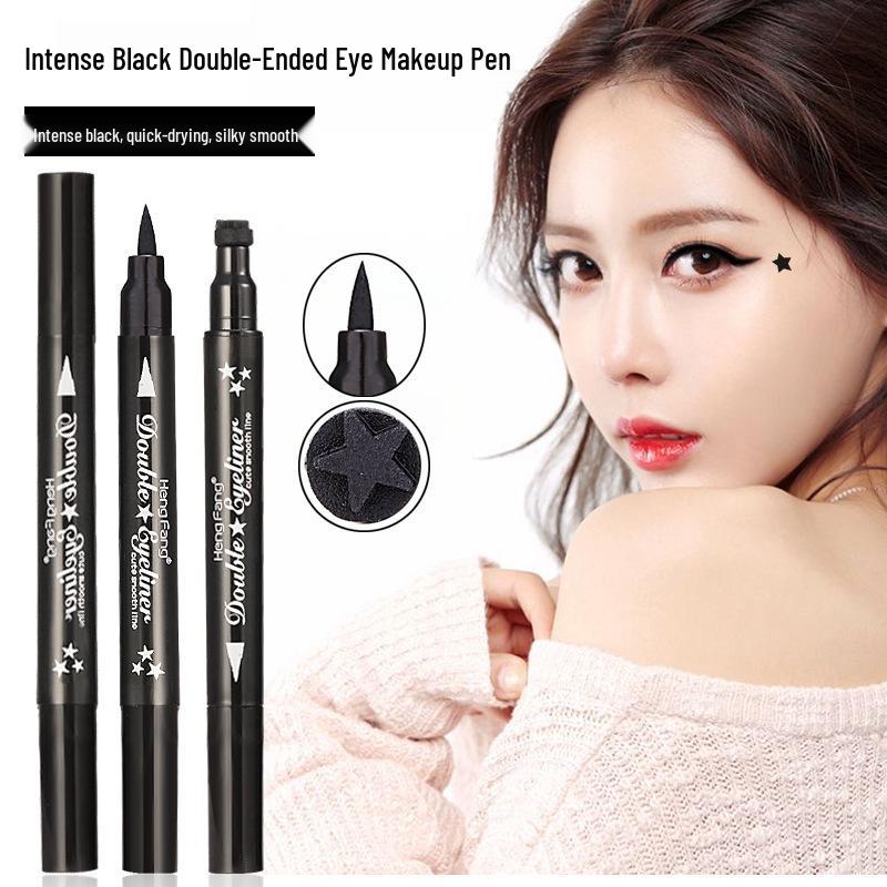 Hengfang Double-Ended Waterproof Smudge-Proof Lower Lash Stamp Eyeliner Pen