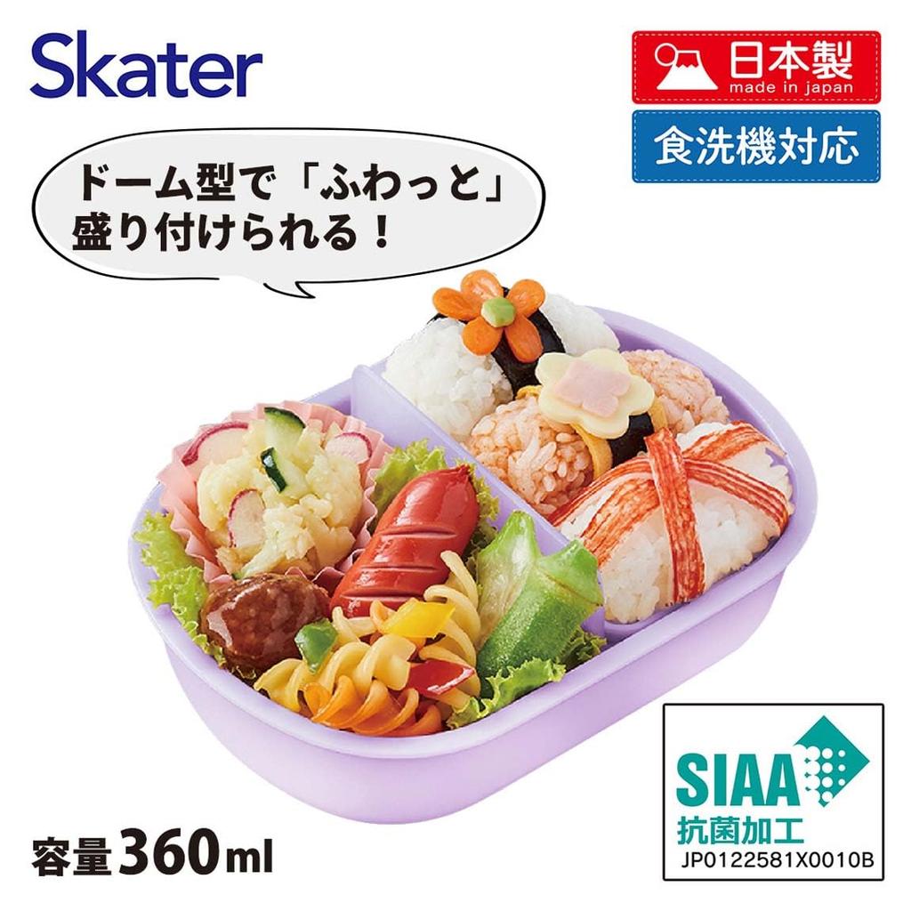 Skater Bento 360ml Fluffy Made in Single Dishwasher and Microwave Children's Box, Capacity, Lid, Japan, Tier, Safe, Licca-chan 23, Girl's Design,