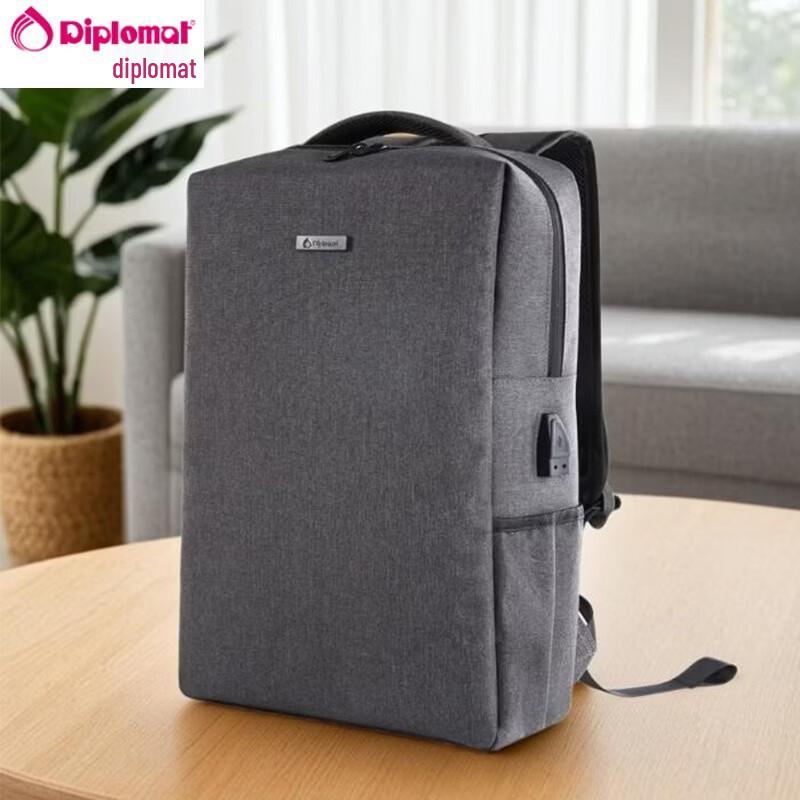 Diplomat Gray Business Backpack