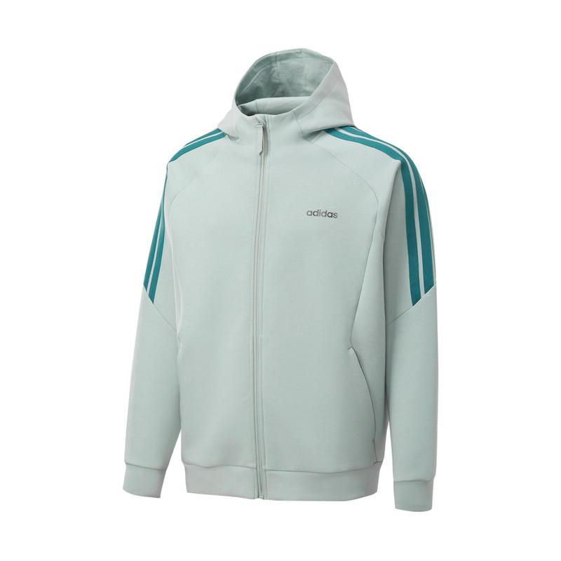 Adidas Hooded Sports Casual Zip Jacket Men Jackets KQ7856 XS