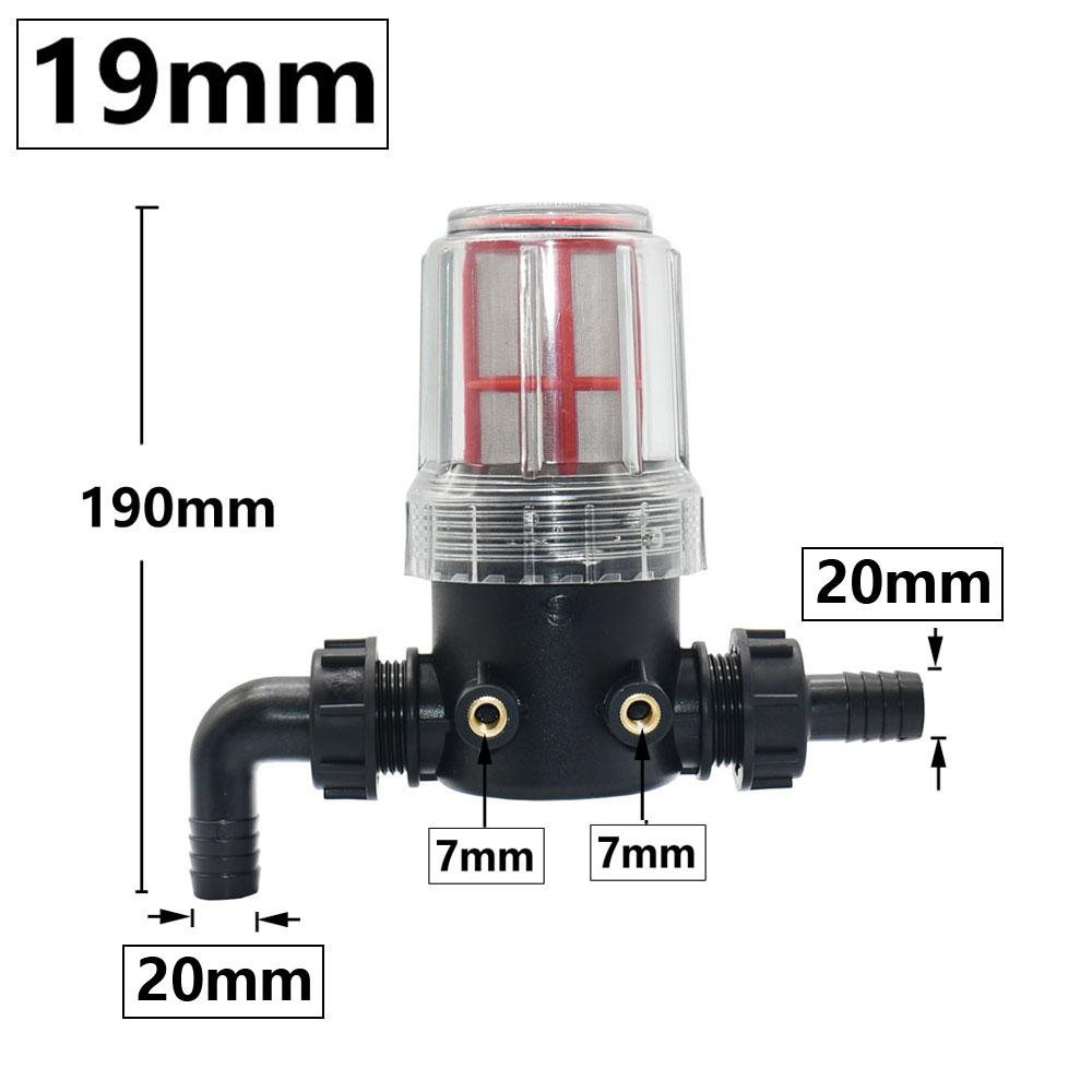 

Transparent 60 Mesh Fine Filtration Filter w/ 19mm 25mm Barbed Connector Garden Irrigation Filter Agriculture Tools