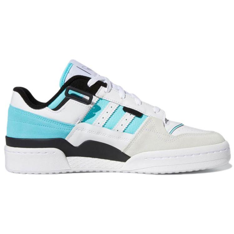 Adidas Zapatillas Forum Exhibit Low White Pulse Aqua unisex Cloud-White Core-Black GZ5390