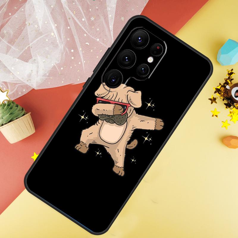 Cute Pug Dog Funda For Samsung Galaxy S24 Ultra S23 S22 Plus S21 S20 FE S8 S9 S10 Note 10 20 Ultra Case