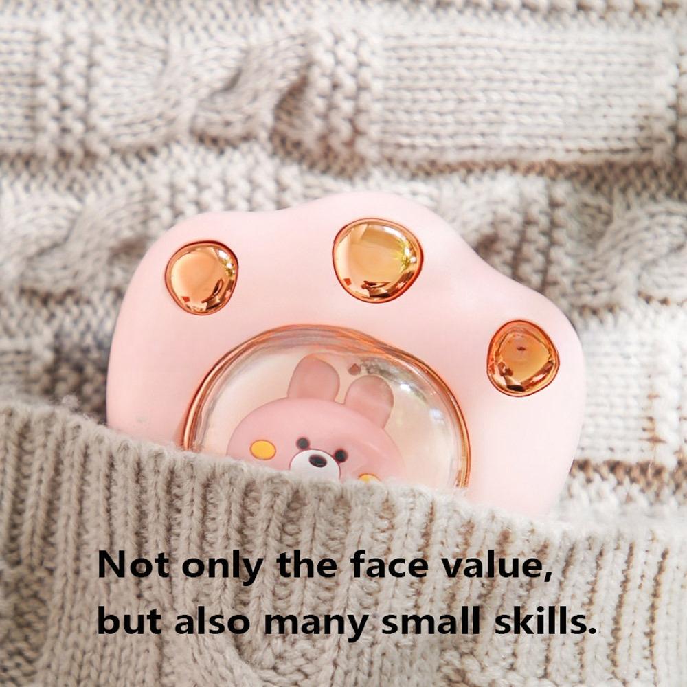 1pc Cute Cat Paw Hand Warmer Mini USB Rechargeable Explosion-proof Convenient Portable Hand Warmer for Winter