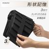 Folds In 3 Seconds with Memory Folding Highly Fiberglass Stylish Natural Wood Handle Foam, Women's Umbrella, Water-Repellent, Teflon-Coated,