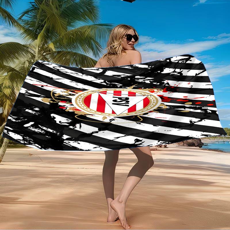 Asciugamano da Spiaggia con Stemma Psv Eindhoven in Microfibra, Leggero e Asciugatura Rapida, per Viaggi Estivi, Piscina, Regalo di Compleanno