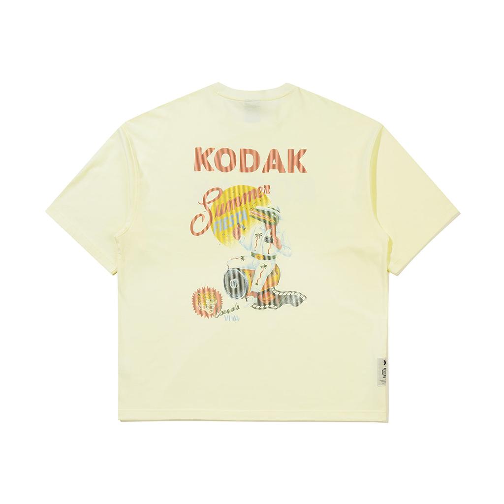 KODAK [Alan Berryless] Seikodak Hot Summer Askin Short Sleeve T-Shirt Ivory
