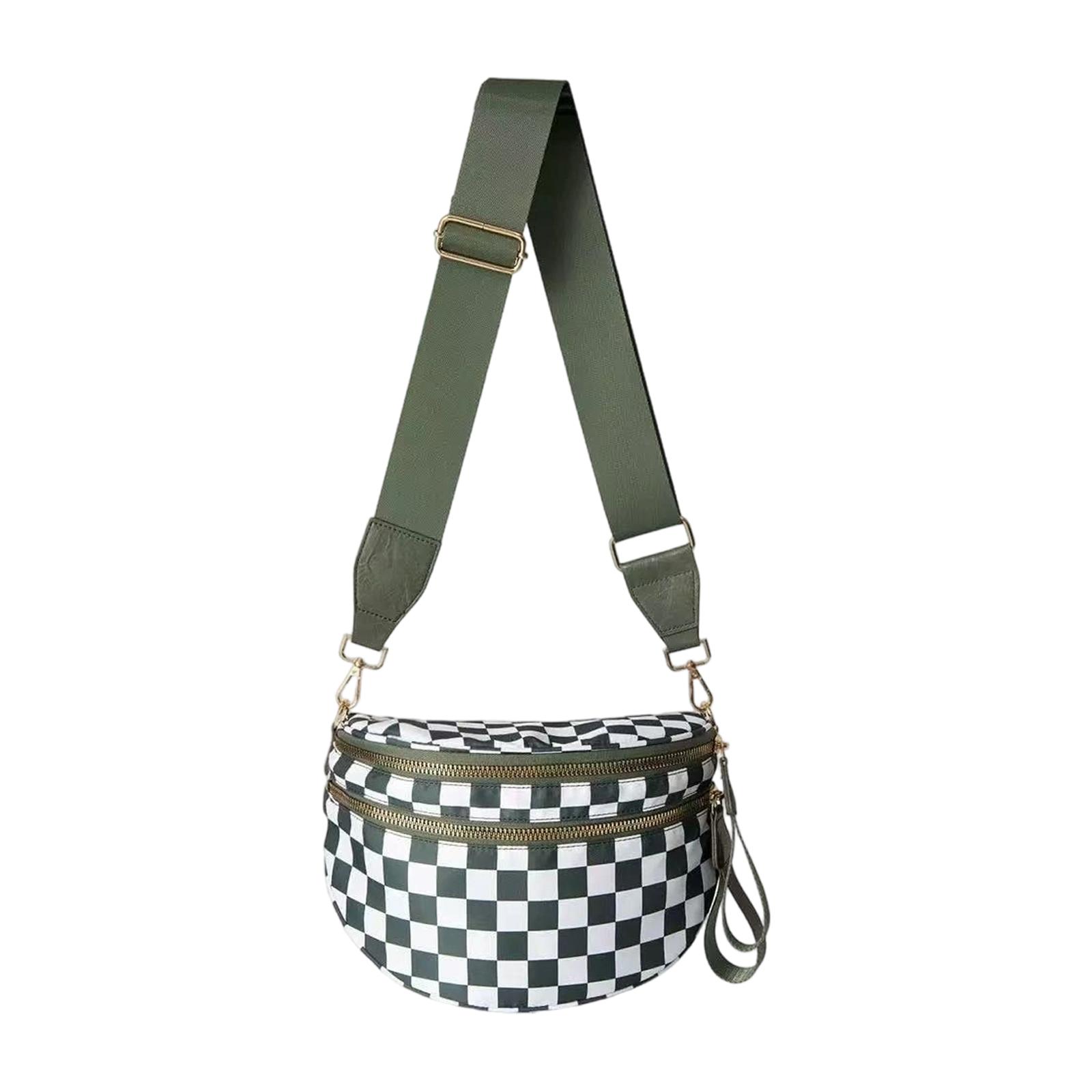 

Fashionable Ladies Rhombus Casual Shoulder Bag, Large-capacity Bag Shoulder Messenger Bag One Size зелёный