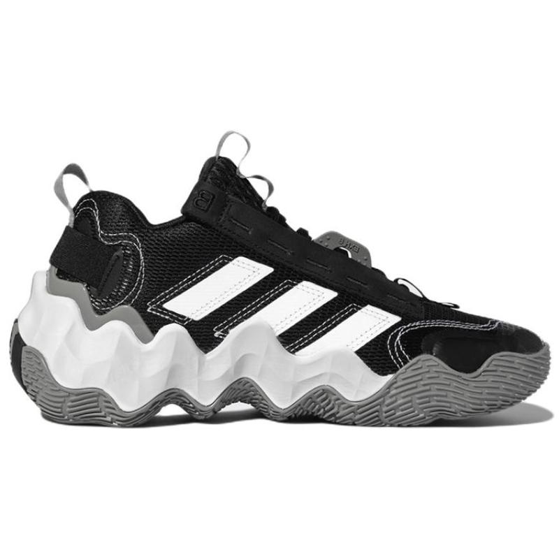 adidas Exhibit B Wear Resistant Non Slip Black Gray Sneakers GZ9551