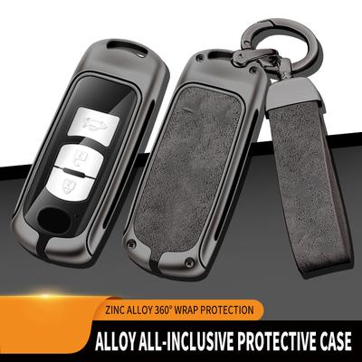 Leather Metal Car Key Case Cover For Mazda 2 3 6 Atenza Axela Demio CX-5 CX5 CX-3 CX7 CX-9 2015 2016 2017 2018 2019 Accessories