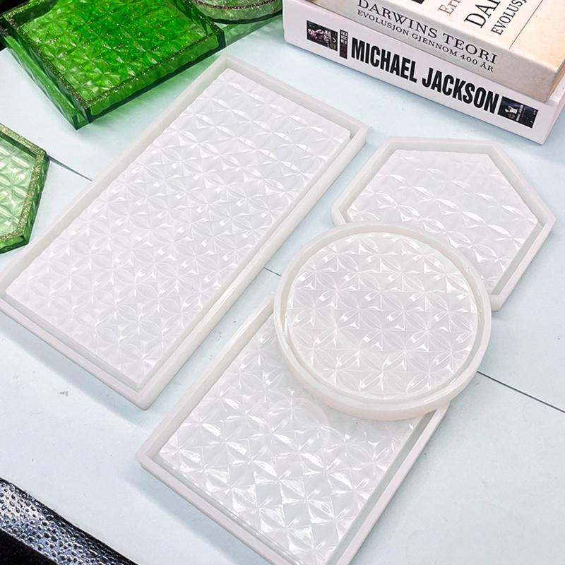 DIY-Schale Silikonharzform Runde Form Epoxidharz Gießform Schmuckbehälter Ring Schmuckstück Aufbewahrungsplatte Form